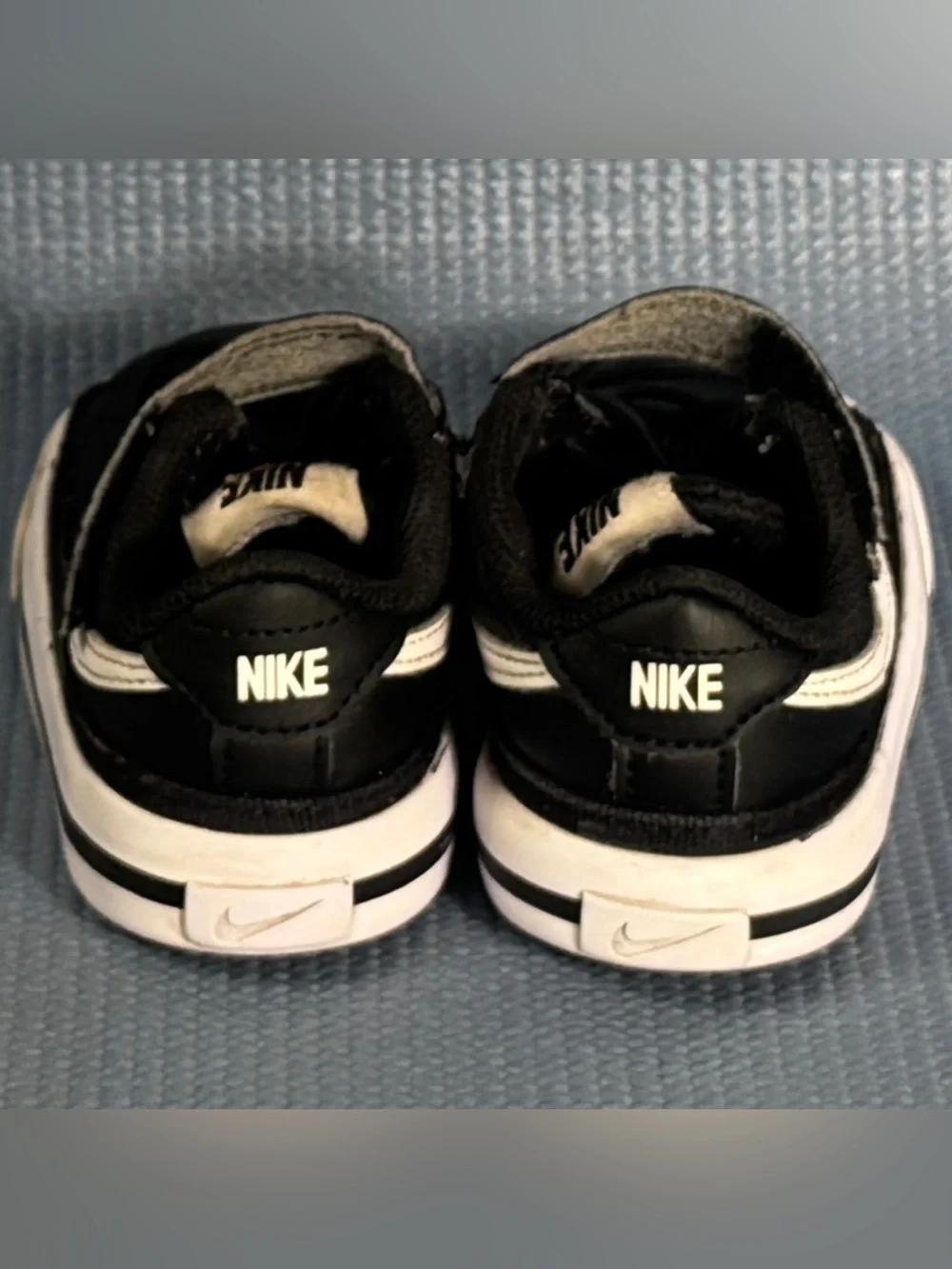 Nike Court Legacy Baby/Toddler Black/White Shoes Size 5C